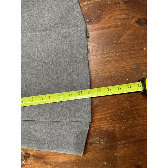 Banana Republic Gray Removable Faux Fur Collar Blazer Sz 4 Office Siren Mob Wife - Picture 13 of 15